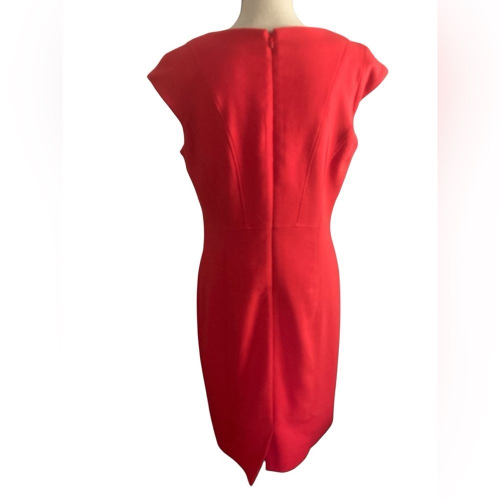 Women’s Mario Serrani red sheath dress 10 made in Italy pin up wedding guest - Picture 4 of 15